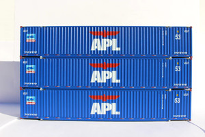 Jacksonville Terminal JTC ~ HO Scale ~ APL Large Logo ~ Set #1 ~ "No Lift" Ocean 53' (3) ~ 953037
