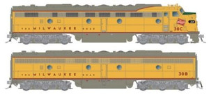 Rapido ~ HO Scale ~ EMD E8A/B ~ Milwaukee Road #34A/B ~ ESU LokSound DCC ~ 28557