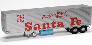 Rapido ~ HO Scale ~ Fruehauf 40' Van Trailer ~ Santa Fe ATSF #F 40683R ~ 403037