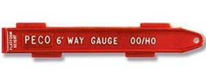 Peco ~ HO Scale ~ 6' Way Gauge ~ Double Track Spacing Tool ~ SL-36
