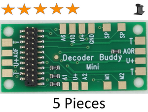 NixTrainz ~ Decoder Buddy Mini ~ With 2.2K Axial Resistors For 21 Pin Decoders ~ NTZ8 ~ 5 Pack