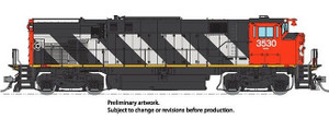 Rapido ~ HO Scale ~ M420 CN Canadian National ~ Stripes Scheme MR-20b #3545 ~ DC/DCC/Sound ~ 33514