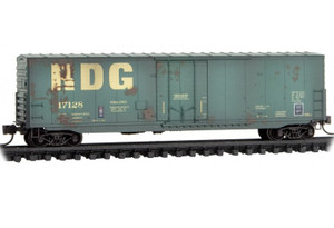 Micro Trains ~ N Scale ~ Reading RDG Weathered 50' Standard Box Car With 8' Plug Door ~ 18144320