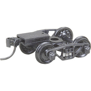 Kadee #516 HO Scale Vulcan Double Truss Trucks with Ready-to-Mount Couplers, 33" Ribbed Back Wheels - Metal Fully Sprung