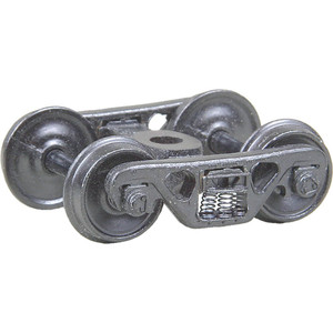 Kadee #555 HO Scale A.S.F. 100-ton Roller Bearing Self Centering Trucks with 36" Smooth Back Wheels - Metal Fully Sprung