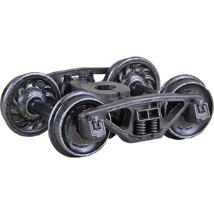 Kadee #1565 HO Scale Bettendorf 50-Ton Self Centering Trucks with 33" Ribbed Back Code 88 Semi-Scale Wheels - HGC