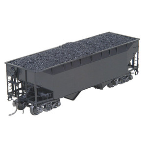 Kadee ~ HO Scale ~ Undecorated 50 Ton AAR Standard Open Bay Hopper with Enterprise Latch - Black - RTR ~ #7501