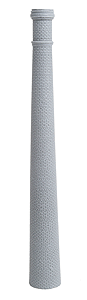 Bar Mills LLC ~ HO Scale ~ 57' Tall One-Piece Smoke Stack ~ Kit ~ Unpainted ~ 2013