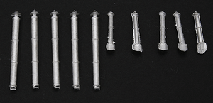 Bar Mills LLC ~ HO Scale ~ Assorted Smoke Stacks ~ pkg(10) ~ 204