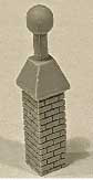 Bar Mills LLC ~ HO Scale ~ Vented Brick Chimney ~ 2035