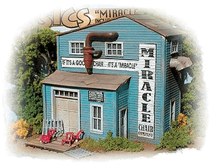 Bar Mills LLC ~ HO Scale ~ Miracle Chair Company ~ Laser-Cut Wood Kit ~ 732