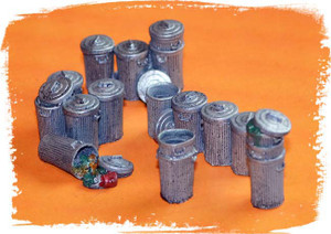 Bar Mills LLC ~ O Scale ~ Garbage Pail Assortment ~ Unpainted pkg(18) ~ 4022