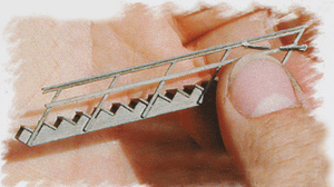 Bar Mills LLC ~ HO Scale ~ Quick-Steps Staircase ~ pkg(2) ~ 2005