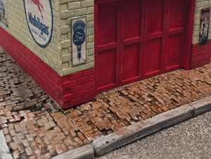 Bar Mills LLC ~ HO Scale ~ Weathered Brick Sidewalk ~ 2020