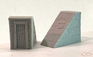 Bar Mills LLC ~ HO Scale ~ Rooftop Staircases ~ Unpainted Resin Castings ~ pkg(2) ~ 2023