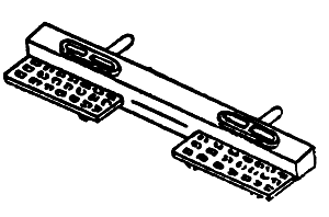 Details West ~ HO Scale ~ Pilot ~ Beam w/Footboards ~ pkg(2) ~ 192