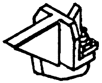 Details West ~ HO Scale ~ Fuel Tank Brackets ~ GE-Style ~ pkg(4) ~ 240