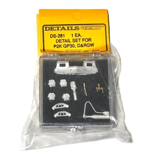 Details West ~ HO Scale ~ Detail Set for Proto 2000 GP30 ~ Denver, Rio Grande & Western ~ 281