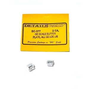 Details West ~ HO Scale ~ Scale Coupler Buffer Plate ~ For General Electric Diesels ~ 377