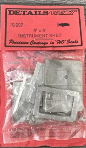 Details West ~ HO Scale ~ Instrument Shed ~ 6 x 8' ~ 907