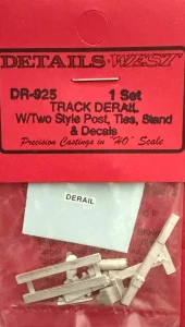 Details West ~ HO Scale ~ Spur & Yard Track Derail ~ 925