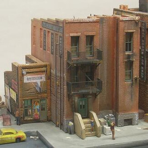 Downtown Deco ~ HO Scale ~ Skid Row Part Two ~ Kit ~ 1032