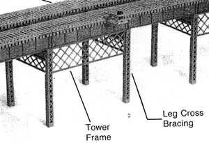 Micro Engineering ~ HO Scale ~ City Viaduct Tower ~ 75-168