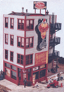 JL Innovative Design ~ HO Scale ~ Picorelli's Ice Cream Parlor ~ Kit ~ 421