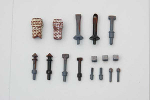 JL Innovative Design ~ HO Scale ~ Roof Detail set ~ 16 pieces ~ 494