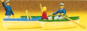 Preiser Kg ~ HO Scale ~ Recreation & Sports ~ Family w/Boats ~ 10072