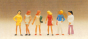 Preiser Kg ~ HO Scale ~ Pedestrians ~ Group of Girls ~ 10122