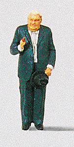 Preiser Kg ~ HO Scale ~ Individual Figure ~ Politician ~ Ludwig Erhard ~ 28028