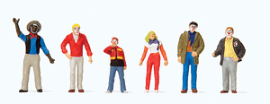 Preiser Kg ~ HO Scale ~ Carnival Parade Participants ~ Set #1 ~ package(6) ~ 24642