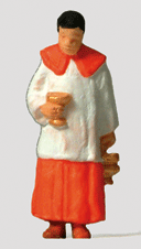 Preiser Kg ~ HO Scale ~ Individual Figures ~ Religious People ~ Altar Boy Carrying Holy Water ~ 28067