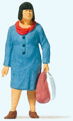 Preiser Kg ~ HO Scale ~ Going Shopping ~ Individual Figure ~ 28201
