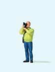 Preiser Kg ~ HO Scale ~ Man with Video Camera Individual Figure ~ 28257