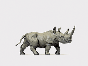 Preiser Kg ~ HO Scale ~ Animal ~ African Rhinoceros #1 ~ 29521