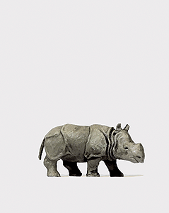 Preiser Kg ~ HO Scale ~ Animal ~ Baby Indian Rhinoceros ~ 29503