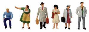 Preiser Kg ~ HO Scale ~ Motel Patrons & Staff ~ package(6) ~ 1010587