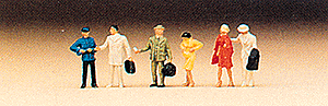 Preiser Kg ~ N Scale ~ Passengers ~ Departing ~ 79029