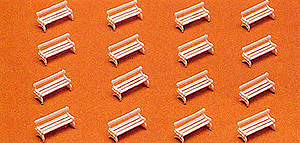 Preiser Kg ~ N Scale ~ Park Benches ~ 79565