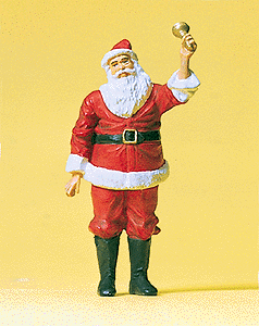 Preiser Kg ~ 1/32 Scale ~ Santa Claus w/Bell ~ 63084