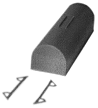 State Tool & Die ~ HO Scale ~ Coil Car Hoods ~ package(6) ~ Round, Revised ~ 661-1016