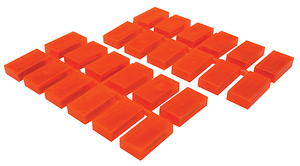 State Tool & Die ~ HO Scale ~ Ingot Loads ~ package(24) ~ Fits Rix #628-601 or 602 (Each Sold Separately) ~ Red Hot ~ 661-795RH