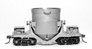 State Tool & Die ~ HO Scale ~ 3-in-1 Open Top Hot Metal Car ~ Kit ~ With Extended Ladle & Add-On Wings ~ Undecorated ~ 661-725