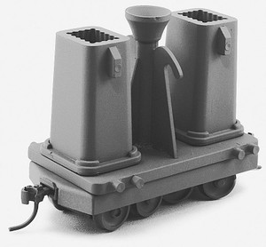 State Tool & Die ~ HO Scale ~ Small Bottom-Pour Ingot Car w/Molds 2-Pack ~ Kit ~ Undecorated ~ 661-736