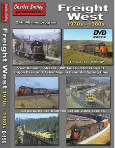 CHARLES SMILEY VIDEOS ~ All Scale ~ Freight West 1970s-1980s DVD ~ 2 Hours, 46 Minutes ~ 656-156