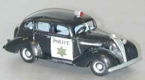 SYLVAN SCALE MODELS ~ HO Scale ~ 1937 Hudson Terraplane Police Patrol Car ~ Resin Kit ~ Undecorated ~ 696-V051