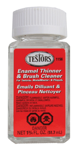 Testor Corp ~ All Scale ~ Model Master ~ Enamel Thinners ~ Clear ~ 1.75oz 51.8mL Bottle ~ 1156