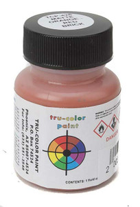 Tru-Color Paint ~ All Scale ~ Sprayable Matte Paints ~ 1oz 29.6mL ~ Orange/Red Brick ~ 426